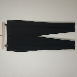 Theory Tassa Poet Black Slim Fit Wool Pants